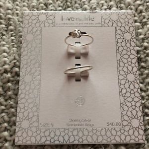love this life Jewelry - Sterling silver stackable rings love this life Jewelry - Sterling silver stackable rings